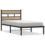 VidaXL Bedframe zonder matras metaal sonoma eikenkleurig 180x200 cm