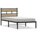 VidaXL Bedframe zonder matras metaal sonoma eikenkleurig 180x200 cm