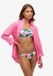 Superdry Tropical Bandeaubikinitop Dames Malibu Pink Paradise Gebloemd XL