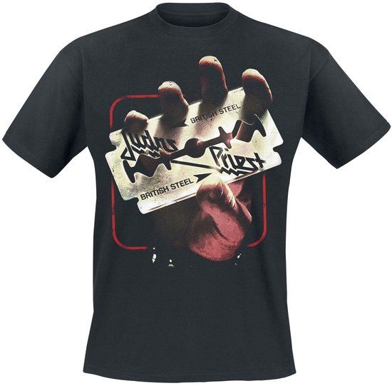 Judas Priest British Steel 50HMY Tour T-shirt Zwart S