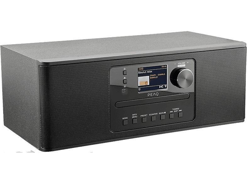 Peaq PDR 370 BT DAB-radio - Zwart