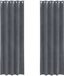 vidaXL Rideaux 2 pièces gris clair 140 x 245 cm velours