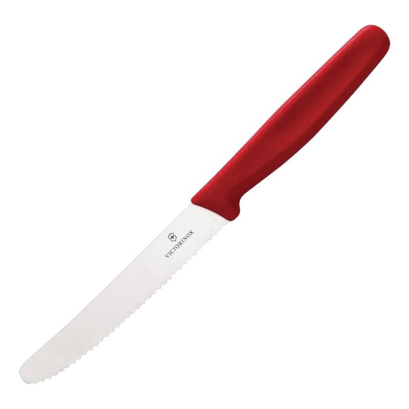 Victorinox Gekarteld tomatenmes rood 11.5 cm - 7611160500397