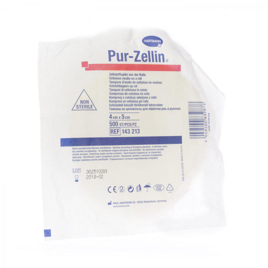 Hartmann Pur-zellin rol 4x5cm 1 stuks