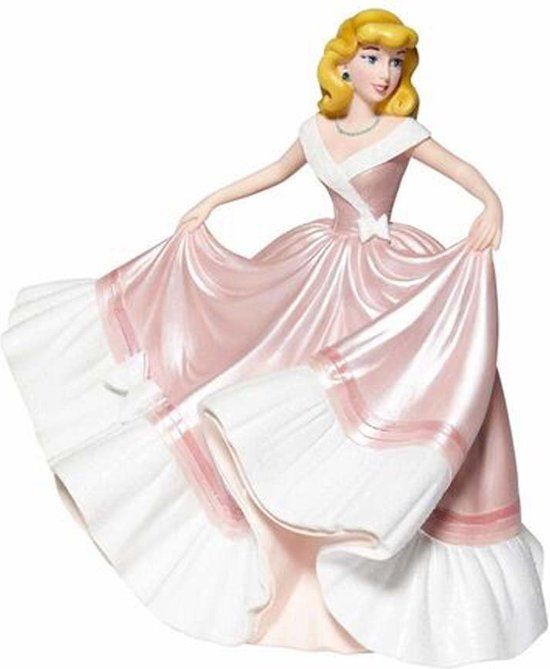 Enesco Disney Showcase Couture de Force Assepoester in Roze Jurk Beeldje, 20 cm