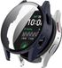 Strap-it Hard case hoesje met screenprotector van glas - geschikt voor de Samsung Galaxy Watch 7 - 44mm (donkerblauw)