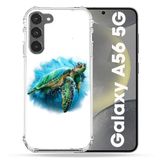 Cokitec Samsung Galaxy A56 5G Dierenschildpad Wit Veelkleurig Versterkte Hoes