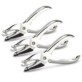 Rapesco 1739 Enkelgaats Papier Perforator, 10 Vel Capaciteit, 3 Stuks | Business Pack, Grijs