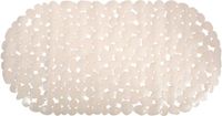 MSV Tapis de bain avec ventouses – Tapis de bain antidérapant avec effet galet pour baignoire et douche – Tapis de bain sécurisé pour toute la famille – Beige – 39 x 99 cm