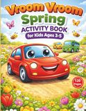 Vroom Vroom Spring Activity Book for Kids Ages 3-5