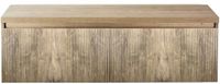 BES LED Frozen 3D Badmeubelset 140 cm - Greeplijst in Kleur - Inclusief Wastafelbovenblad French Oak