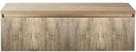 BES LED Frozen 3D Badmeubelset 140 cm - Greeplijst in Kleur - Inclusief Wastafelbovenblad French Oak