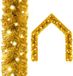 vidaXL Kerstslinger met LED-lampjes - 20 m - Goudkleurig
