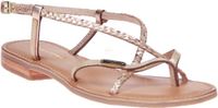 Les Dresco Monatres leren sandalen dames Goud