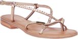 Les Dresco Monatres leren sandalen dames Goud