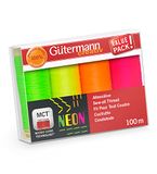 Gütermann Schroefdraadset, Neon Diverse, 4