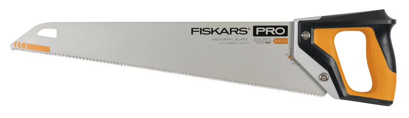 Fiskars Fiskars 1062919 Pro Power Tooth Handzaag - 9 TPI - 50 Cm