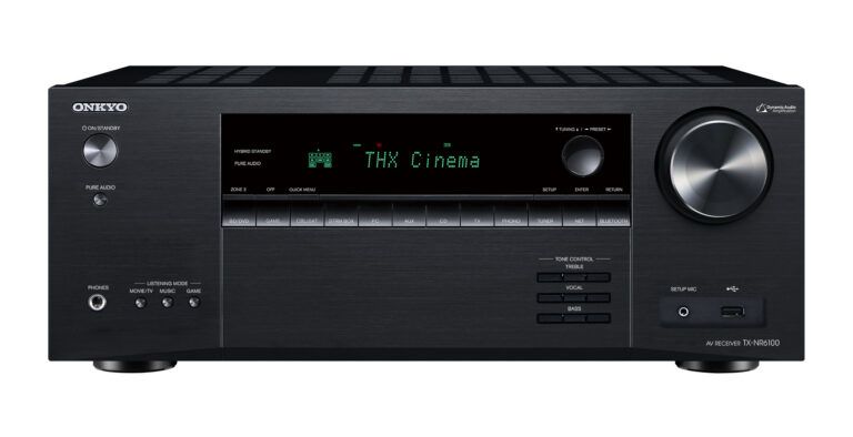 Onkyo TX-NR6100 AV Receiver - 7.2, DAB+, FM, Internet Radio, Bluetooth, Wi-Fi, Multiroom, 8K, HDMI 2.1 - Black