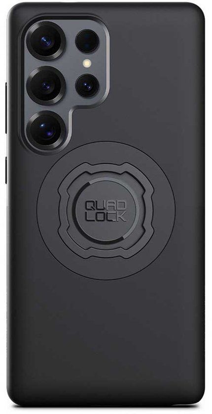Quad Lock MAG Telefoonhoesje - Geschikt voor Samsung Galaxy S25 Ultra - Nylon - Schokbestendig - Zwart