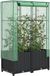 Maison Exclusive - Lit de jardin surélevé avec abri, aspect rotin, 80x40x138 cm