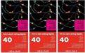 Merkloos Lumineo Draadverlichting - 3x - micro - 20 lampjes - LED - gekleurd - kerstverlichting
