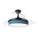 Eden pulse ventilator, zwart en blauw, 72 W, 7200 lm, 3 uitklapbare vleugels, afstandsbediening, geheugen, timer, 37/52 x 40/91 cm