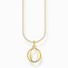 Collier Thomas Sabo KE2024-413-39-L45V Halsketting Dames 925er Zilver geel verguld 38-45cm
