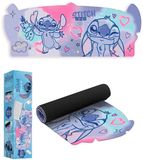 Lilo & Stitch Disney Lilo & Stitch Bureaulegger - Shaped Desk Mat - 80x35 cm - XXL Muismat - Blauw