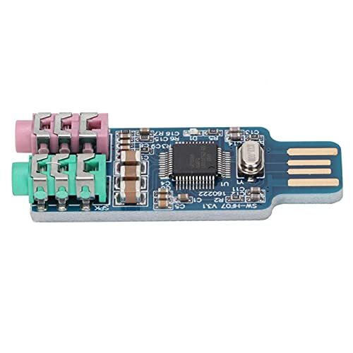 Telituny Geluidskaart - Driver Gratis USB Geluidskaart CM108 Externe Audio Adapter voor Computer Laptop