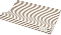 Meyco Baby Fat Stripe aankleedkussen - Taupe - 50x70cm