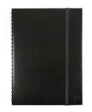 Exacompta - 218781E – het professionele projectboek Volga – jaarplanner zonder jaargang – spiraalbinding – 21 cm x 16 cm – kleur: zwart