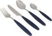 Gimex Bestek - Marineblauw - Soft Touch heft - 16-Delig