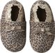 Vertbaudet Chaussures bébé en cuir souple - Beige, imprimé - Imprimé léopard