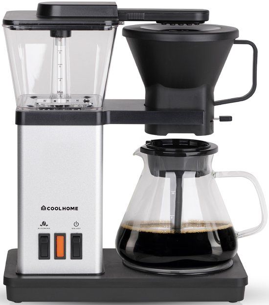 CoolHome Masterbrew Koffiezetapparaat - Filterkoffie - RVS - Met Blooming Functie