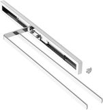 SOTECH handdoekuittrekelement ELEGANCE chroom 2-arm 415 mm ingestoken, 715 mm uitgeschoven handdoekhouder