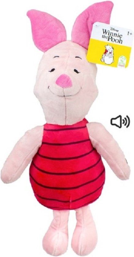Disney Knorretje Knuffel - Winnie de Pooh - 30 cm - Pluche - Met Geluid