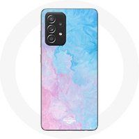 Maniacase Etui voor Samsung Galaxy A33 5G Blauwe Roze Achtergrond