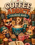 Coffee Addict Coloring Book: Humorous Cafe Scenes and Caffeine Inspired Art for Grown-Ups Who Run on Espresso