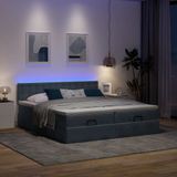 Maison Exclusive - Cadre de lit ottoman avec matelas gris foncé 200x200 cm velours