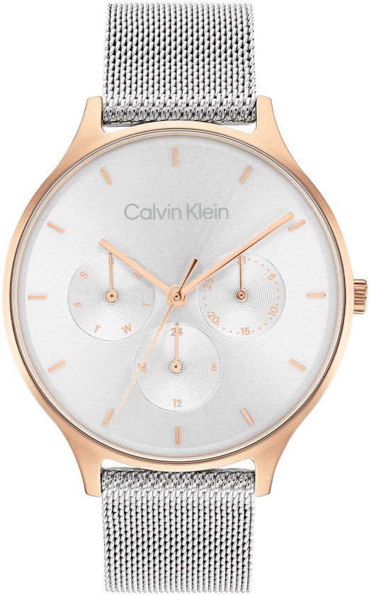 Calvin Klein Analoog kwartshorloge voor dames met roestvrijstalen band 25200106