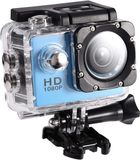 Merkloos / Sans marque Sport-actiecamera, 30M onderwatercamcorder, 90 graden hoekcamcorder met montage-accessoireset (blauw)