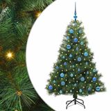 vidaXL Sapin de Noël artificiel avec 150 LED, Vert, 150 cm