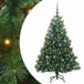 vidaXL Sapin de Noël artificiel avec 150 LED, Vert, 150 cm