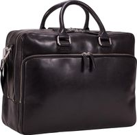 Leonhard Heyden Cambridge laptoptas 3-vaks 15 inch - Zwart