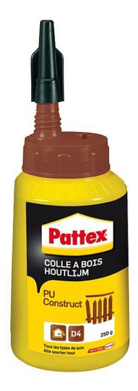 Pattex Houtlijm PU-Construct 250g | D4 | Waterbestendig | 5410091693954