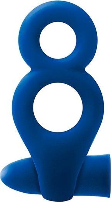 NS Novelties RENEGADE SPARTAN RING BLUE Siliconen ABS Zwart Standaard