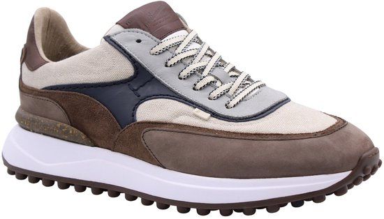Floris van Bommel Sfm-10207 Noppi Sneakers - Suède - Heren - Bruin - Maat 45⅓