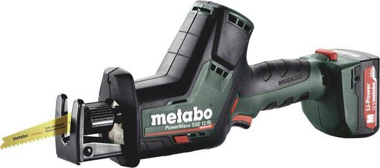 Metabo POWERMAXX SSE 12 BL Accu-reciprozaag 602322500 | 12 V 2.0 Ah | Incl. 2 accus, Incl. koffer