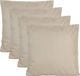 Anna's Collection Coussins d'extérieur taupe 45x45 cm - Set de 4