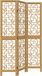 vidaXL Paravent 3 panneaux bois de paulownia massif marron